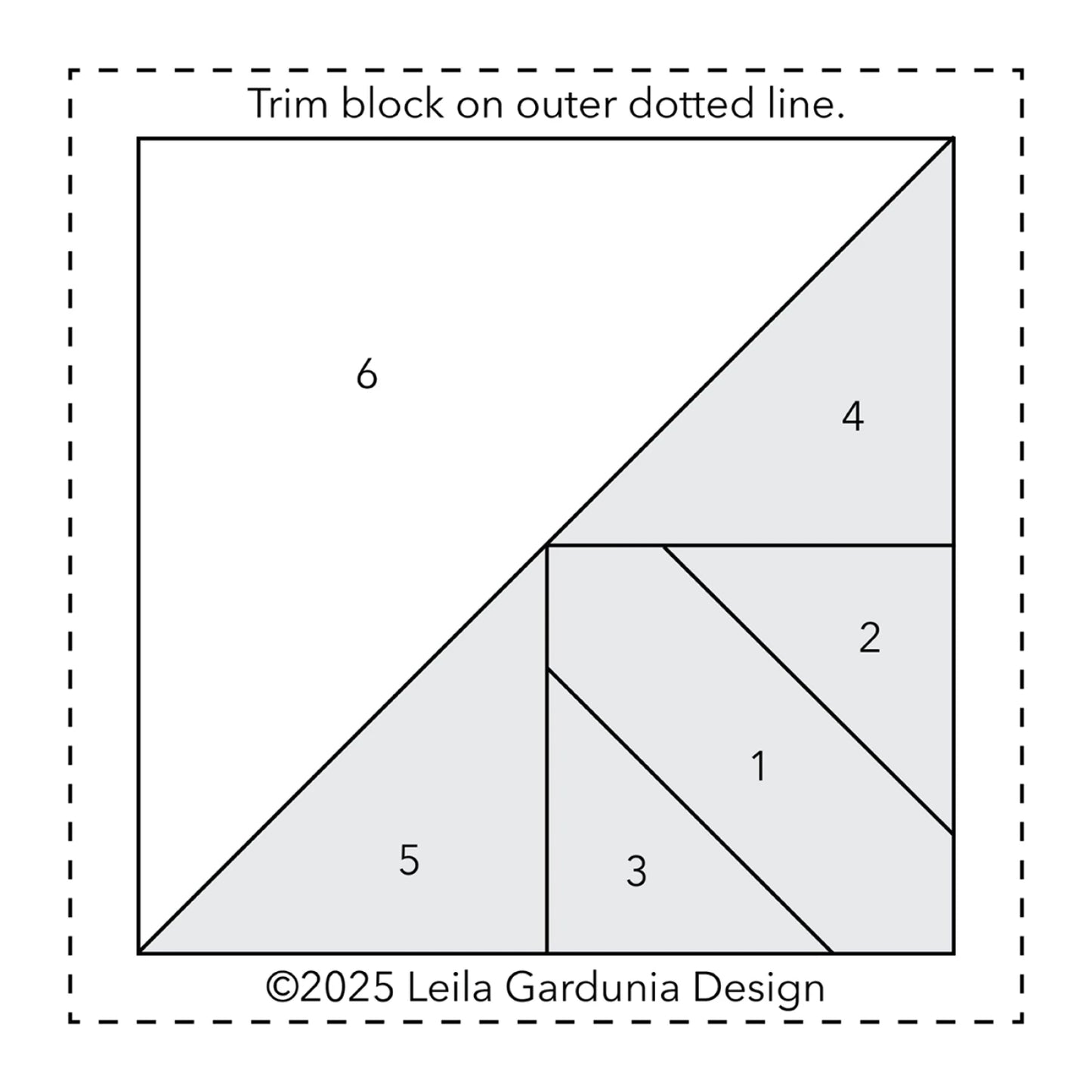 Scrappy Triangles 3" Foundation Paper Piecing Pad - Leila Gardunia