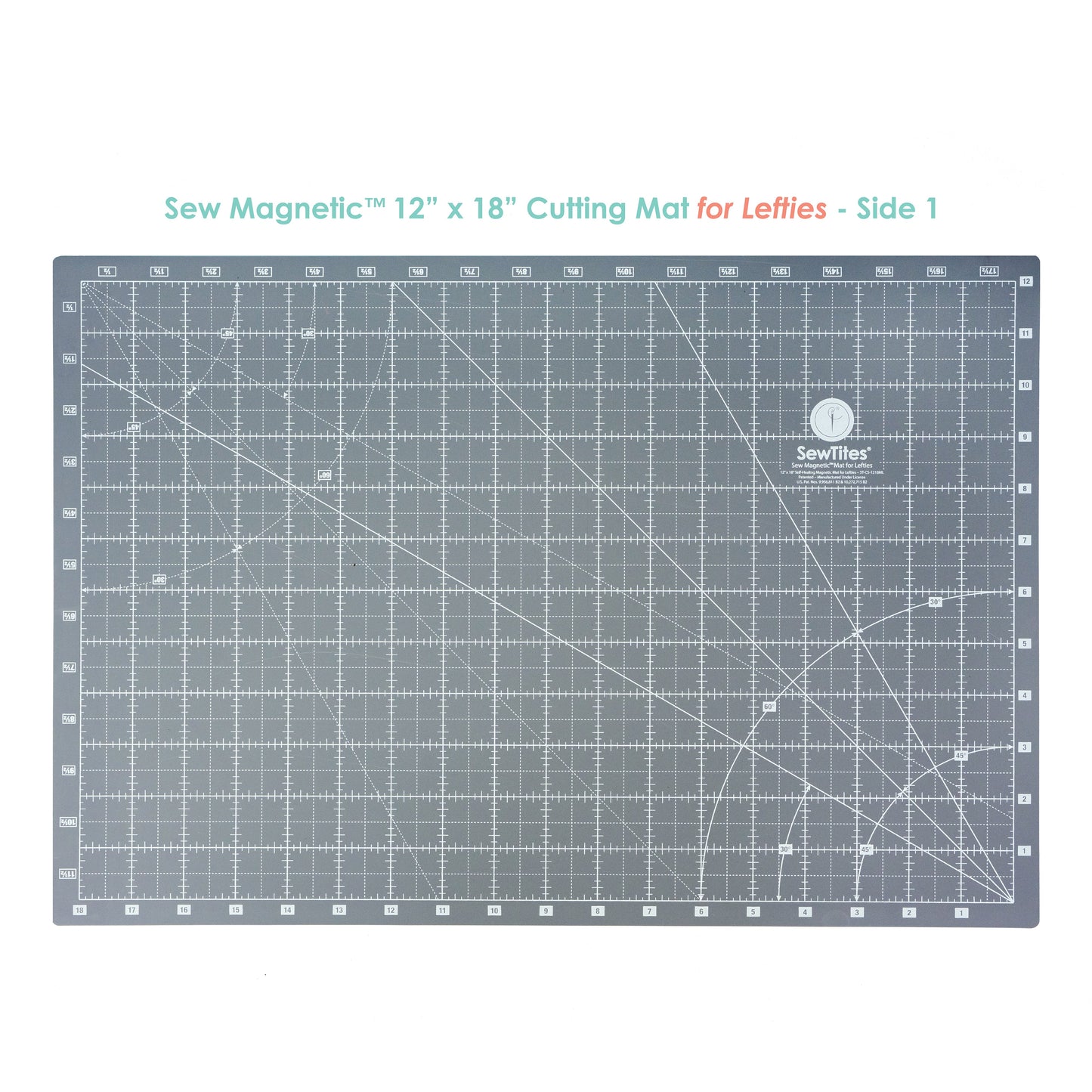 PRE-ORDER: Sew Magnetic 12" x 18" Self-Healing Cutting Mat + 6 Boosters