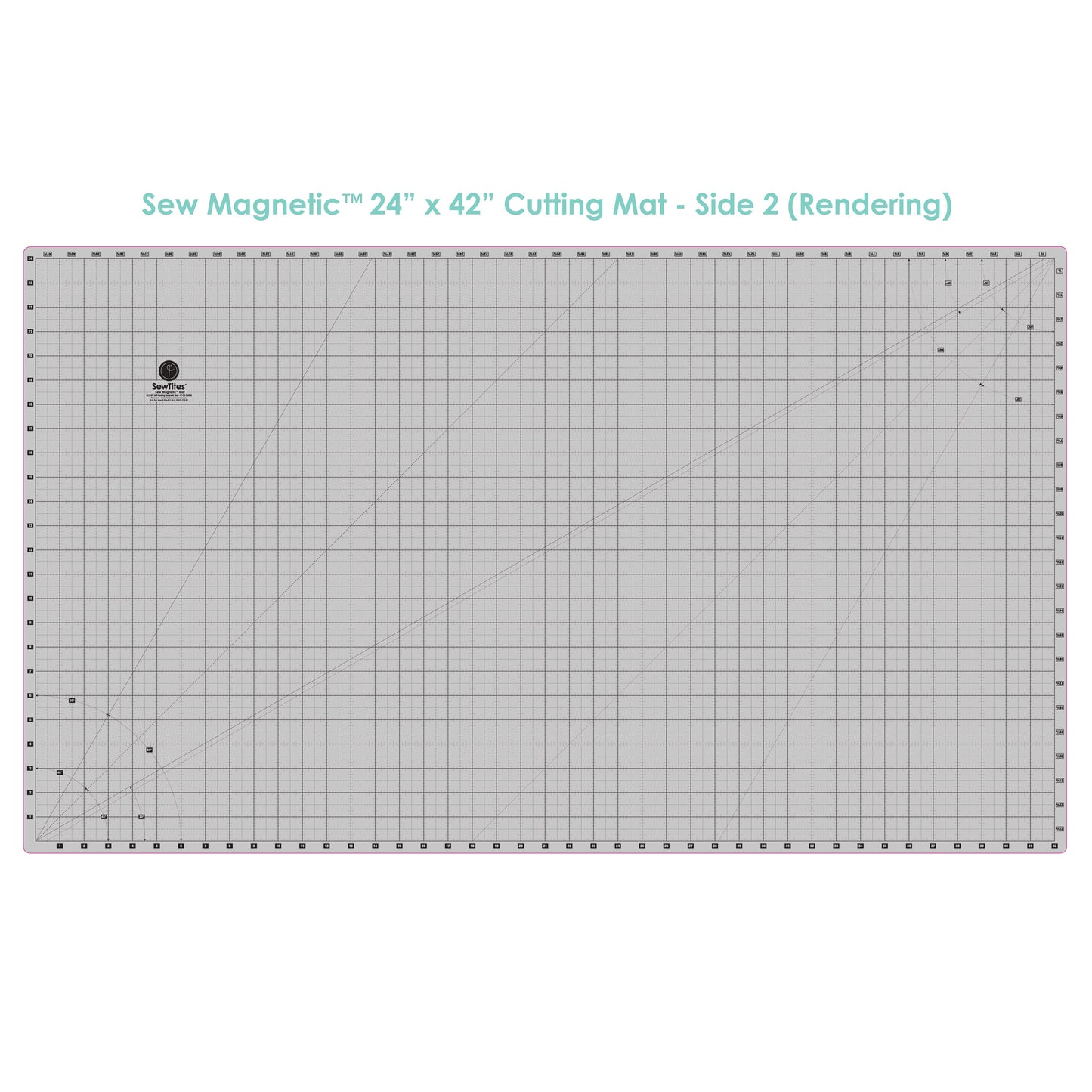 PRE-ORDER: Sew Magnetic 24" x 42" Self-Healing Cutting Mat