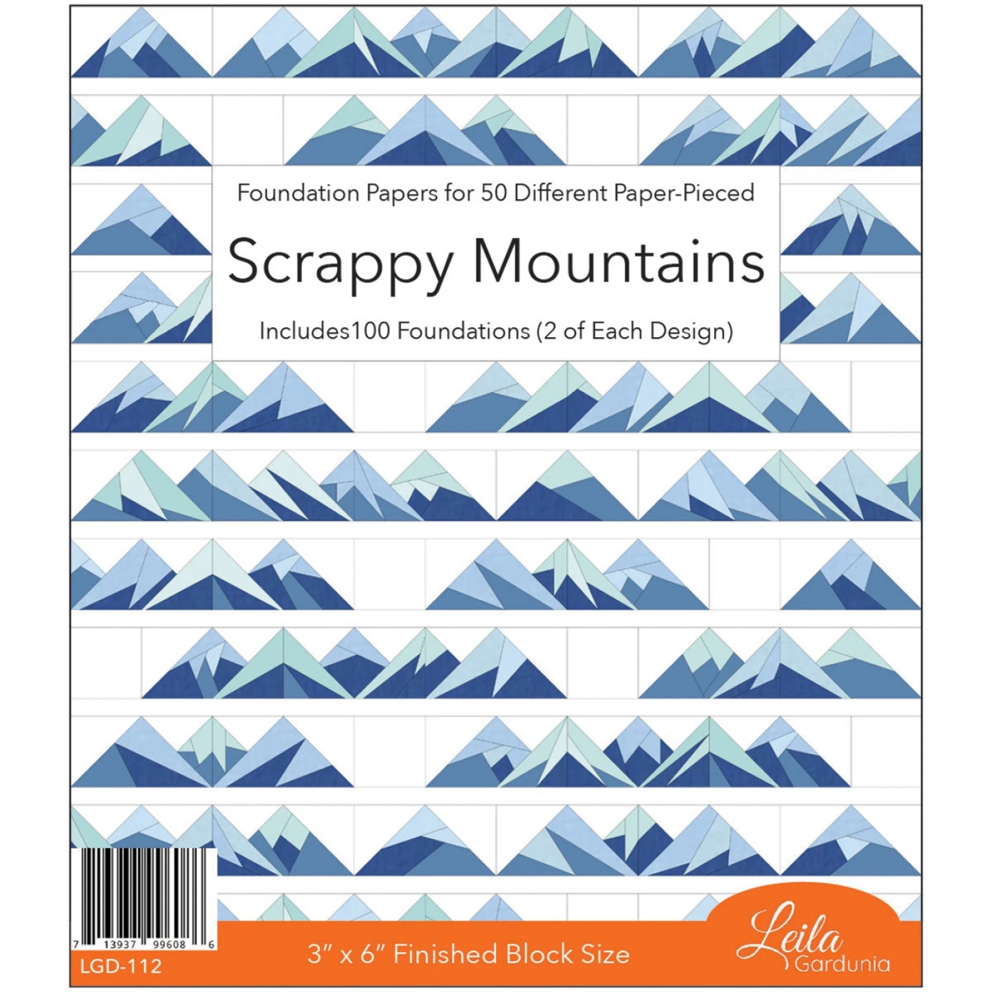 Scrappy Mountain Foundation Paper Piecing Pad - Leila Gardunia