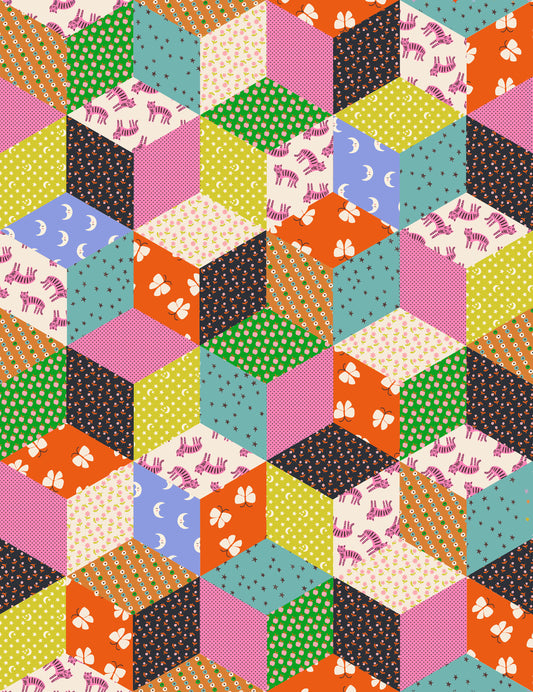 Oh Lucky Lucky - Tumbling Blocks - Vivid