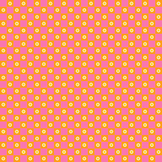 Animal Animal - Flower Check - Orange