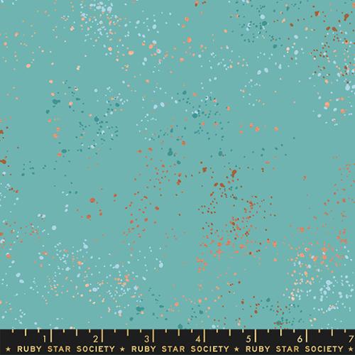 Speckled - 108" Wide Back - Turquoise