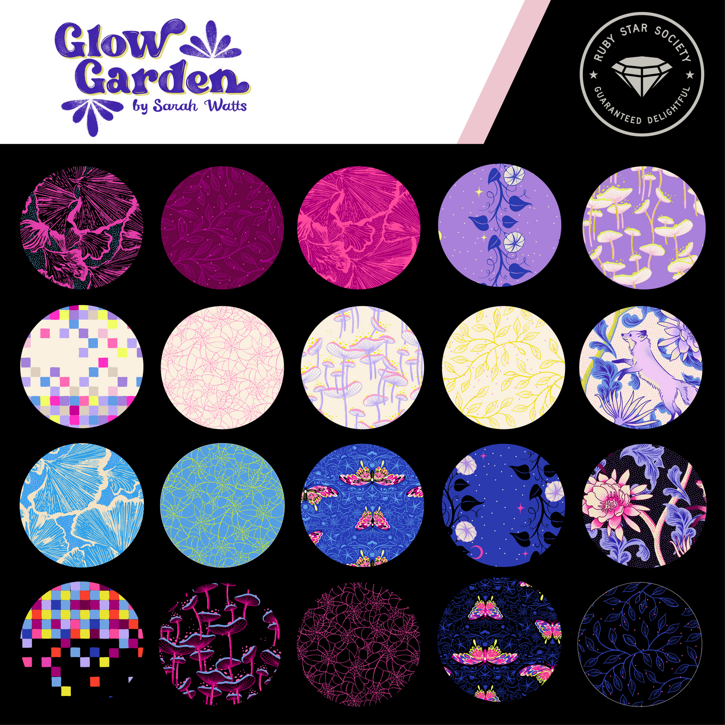 Glow Garden Fat Quarter Bundle