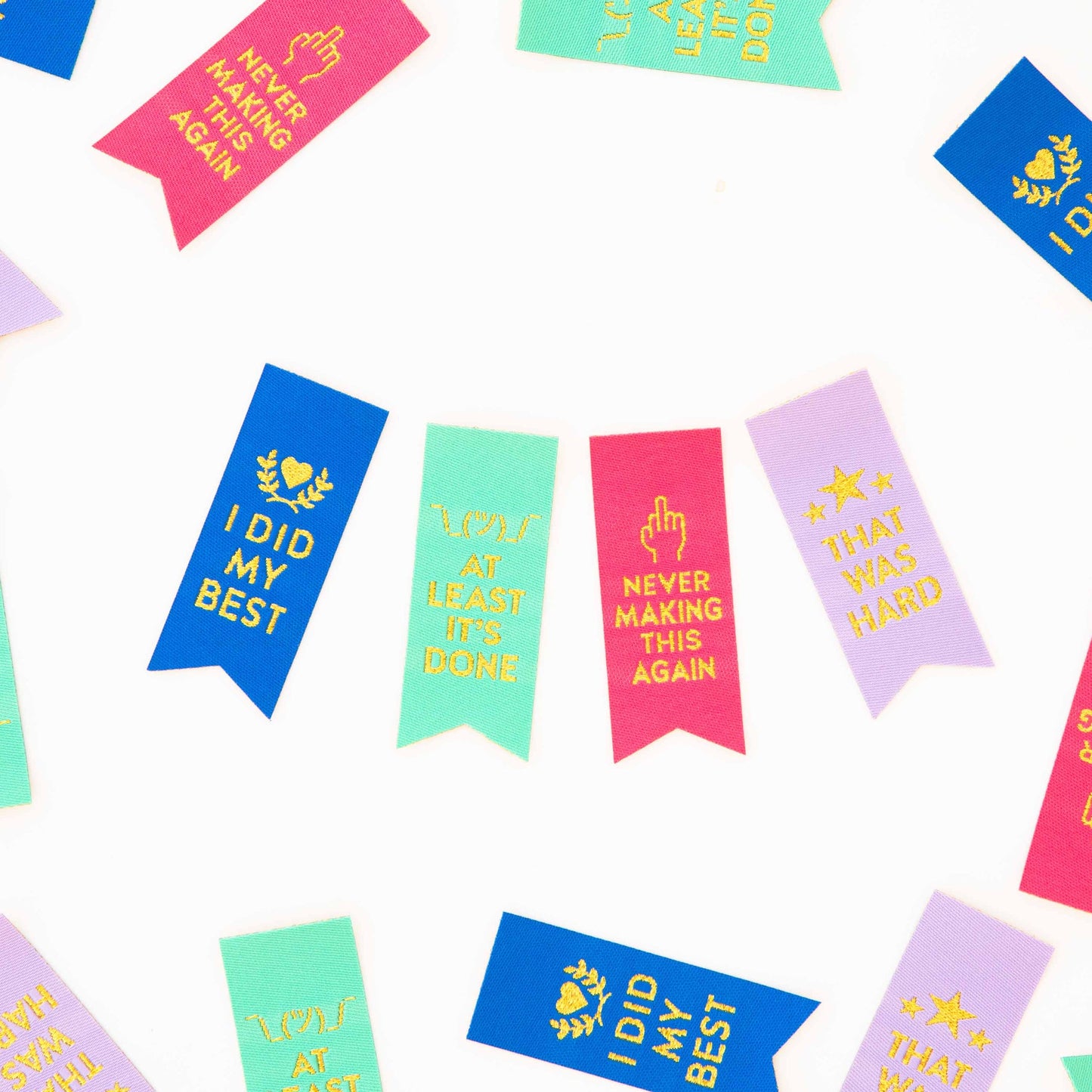 Sarcastic Award Ribbon Woven Labels
