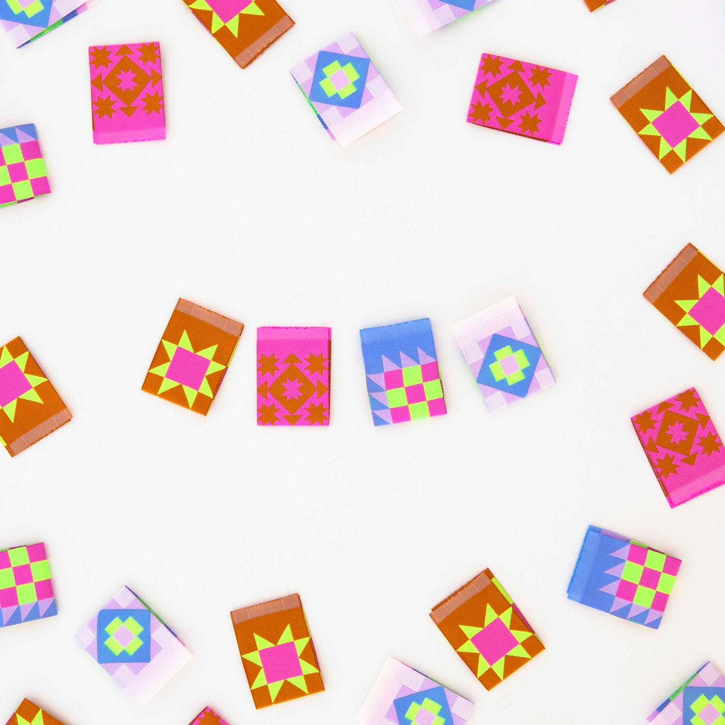 The Came June Quilt Block Woven Labels