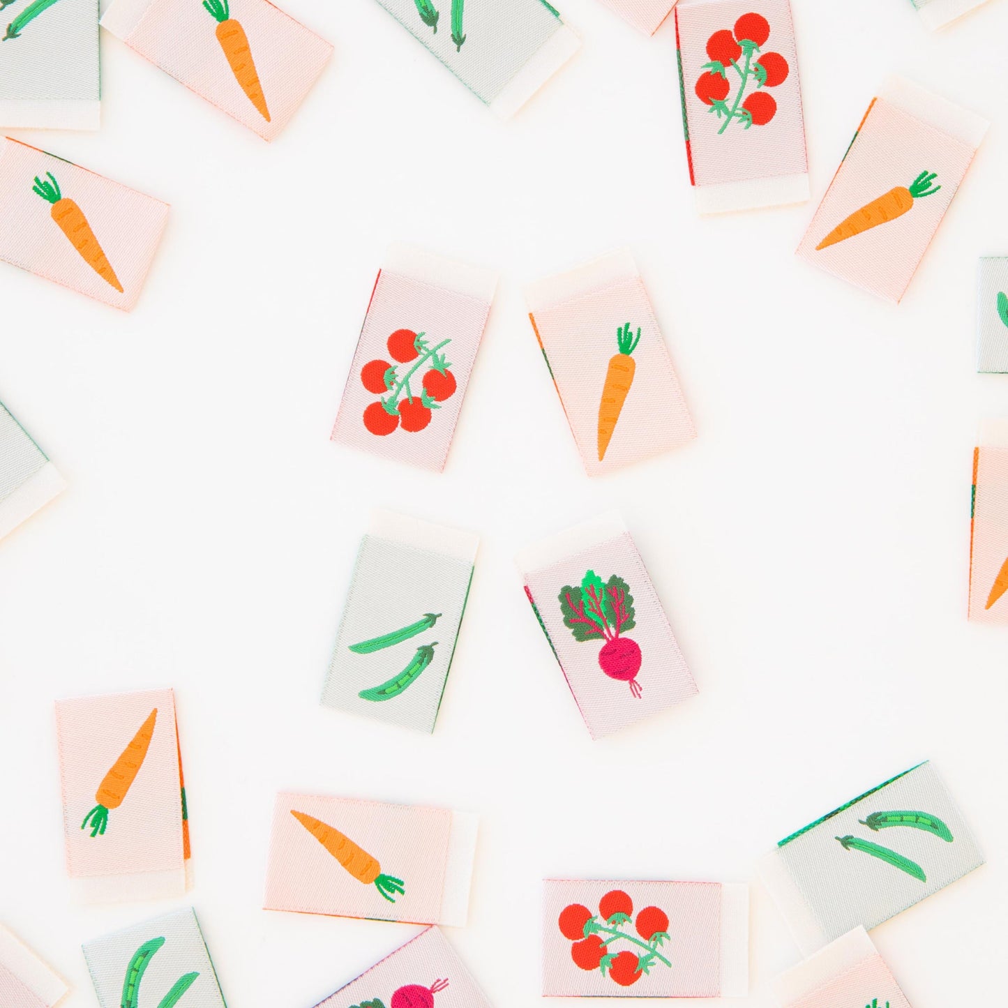 Vegetable Woven Labels Multipack