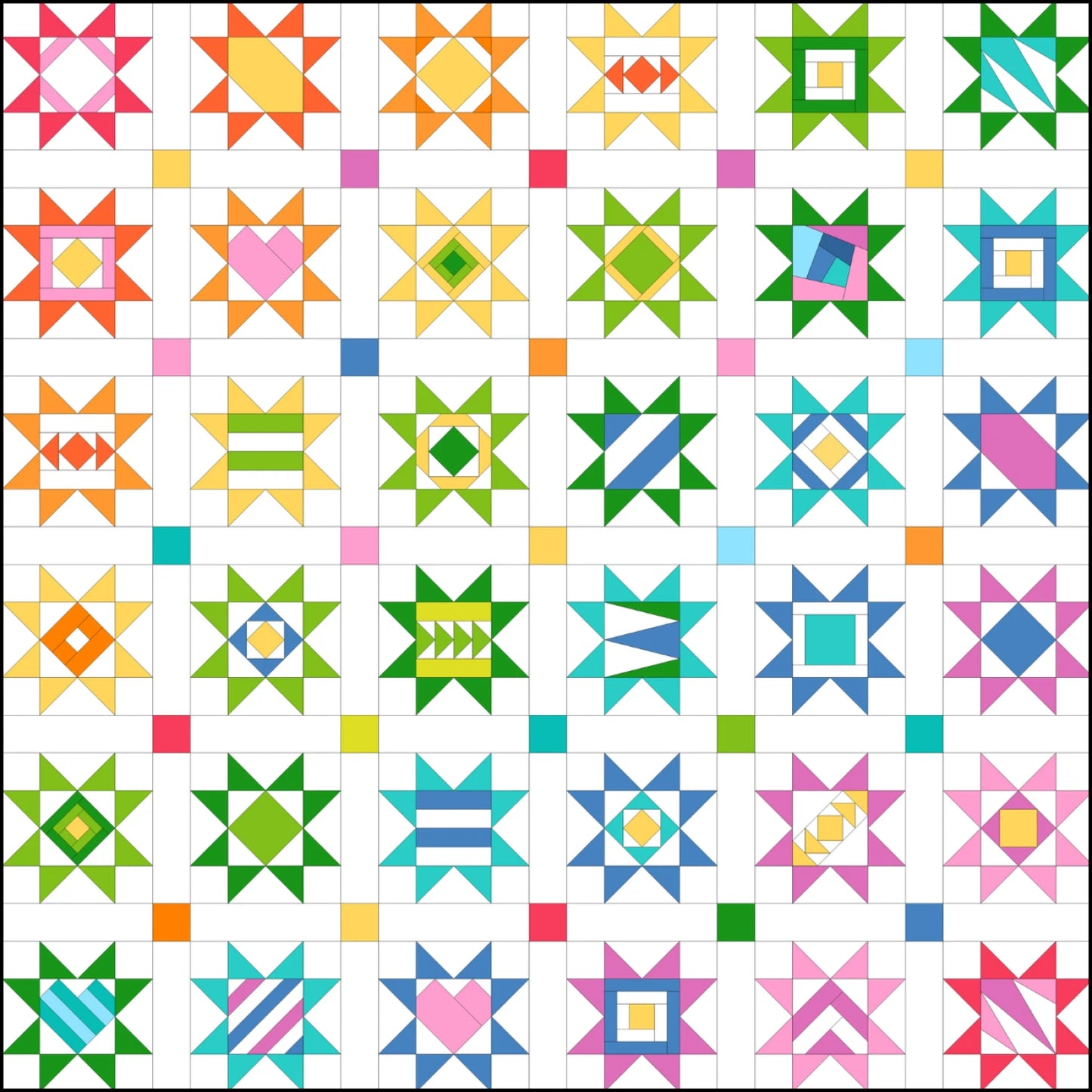 Scrappy Stars 3" Foundation Paper Piecing Pad - Leila Gardunia