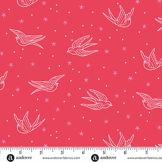 Perfect Day by Libs Elliott - Swallows - Red