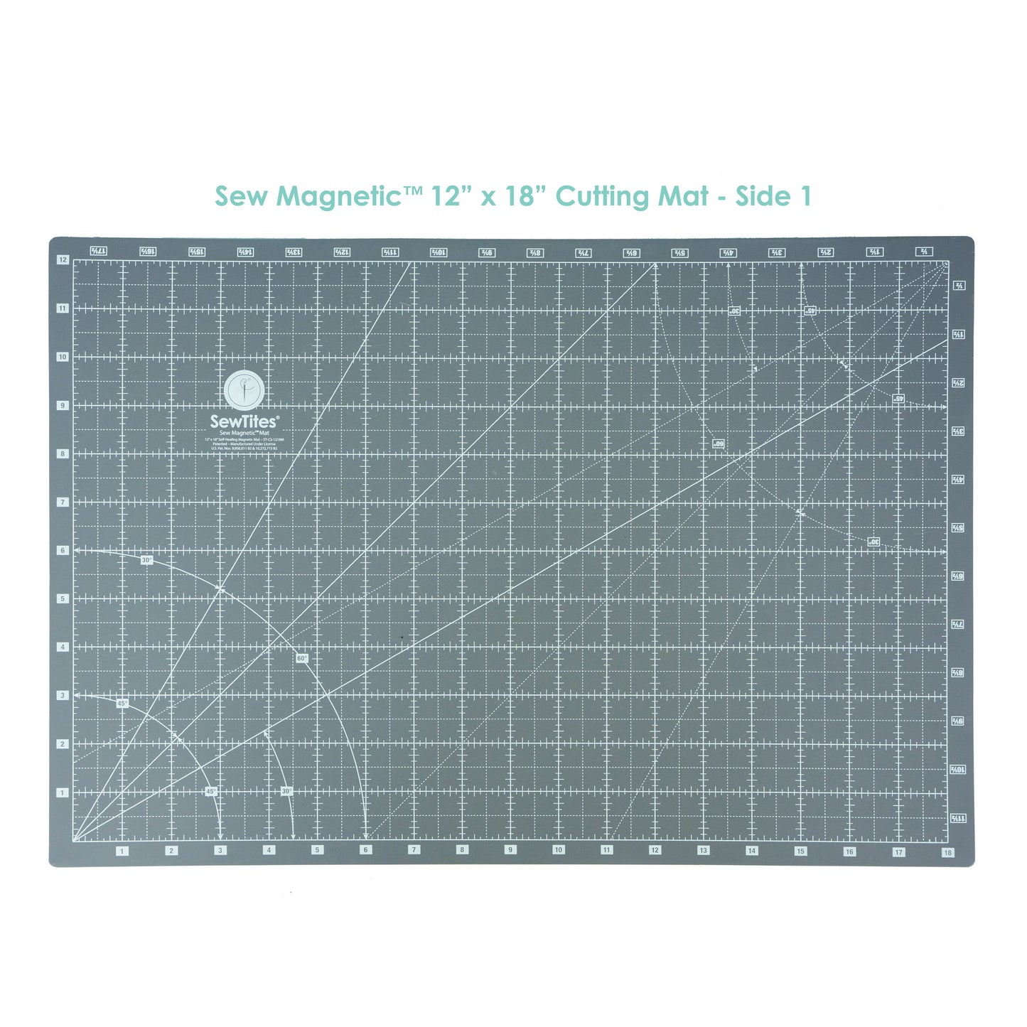 PRE-ORDER: Sew Magnetic 12" x 18" Self-Healing Cutting Mat + 6 Boosters