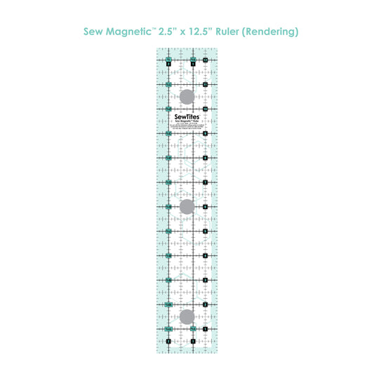 Sew Magnetic 2.5" x 12.5" Ruler
