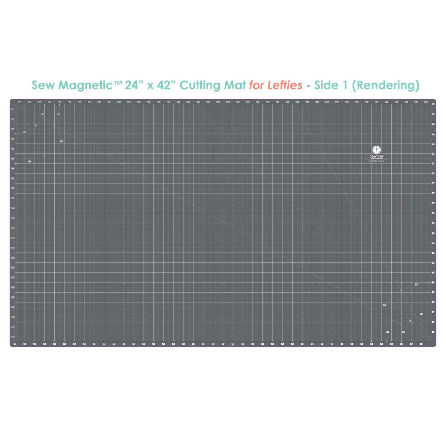 PRE-ORDER: Sew Magnetic 24" x 42" Self-Healing Cutting Mat