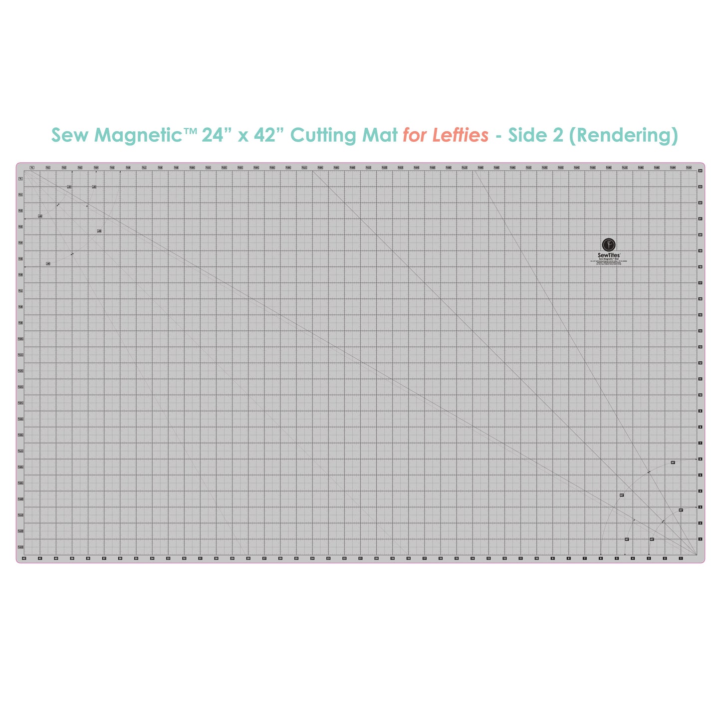 PRE-ORDER: Sew Magnetic 24" x 42" Self-Healing Cutting Mat