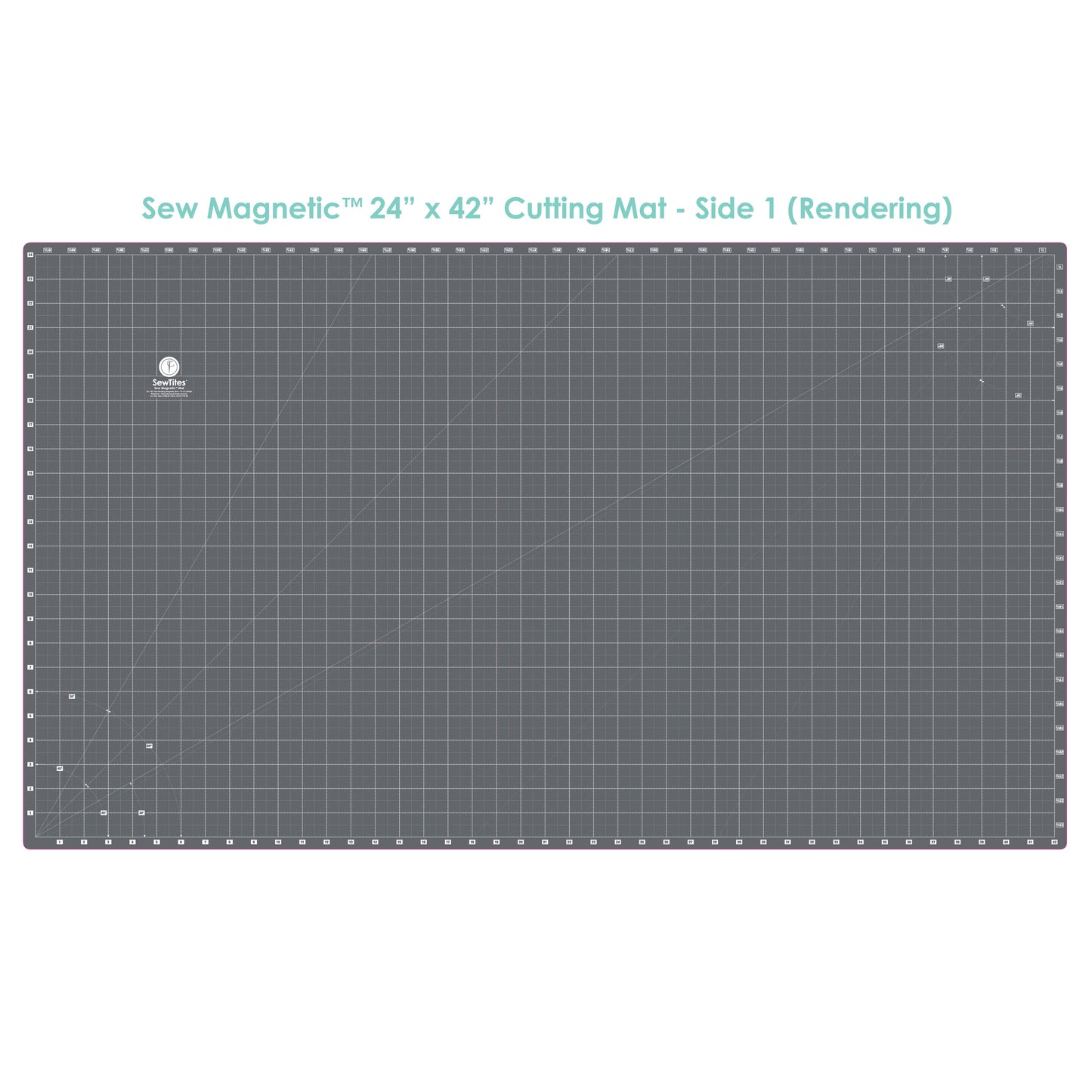 PRE-ORDER: Sew Magnetic 24" x 42" Self-Healing Cutting Mat