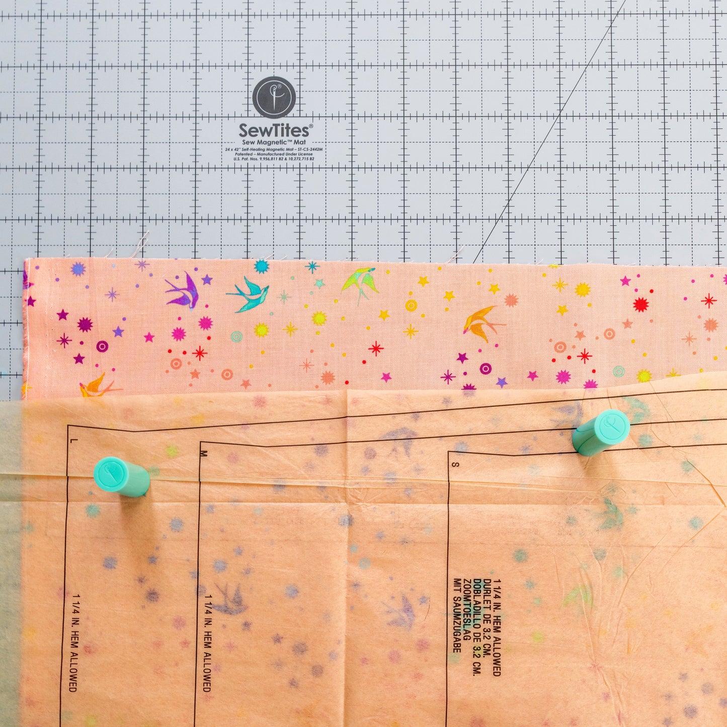 PRE-ORDER: Sew Magnetic 24" x 42" Self-Healing Cutting Mat