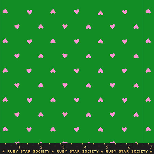 Trinketry - Hearts - Deep Verdant & Neon