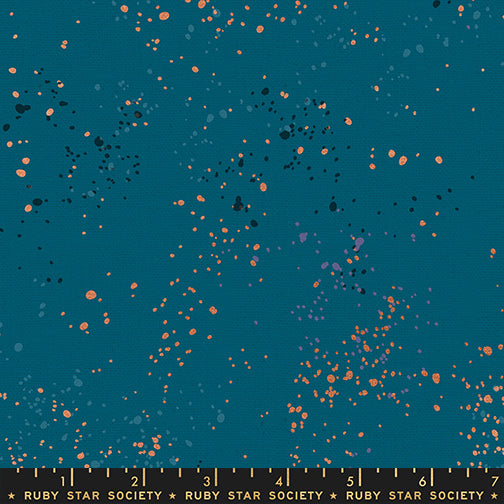 Speckled Canvas - Metallic Teal