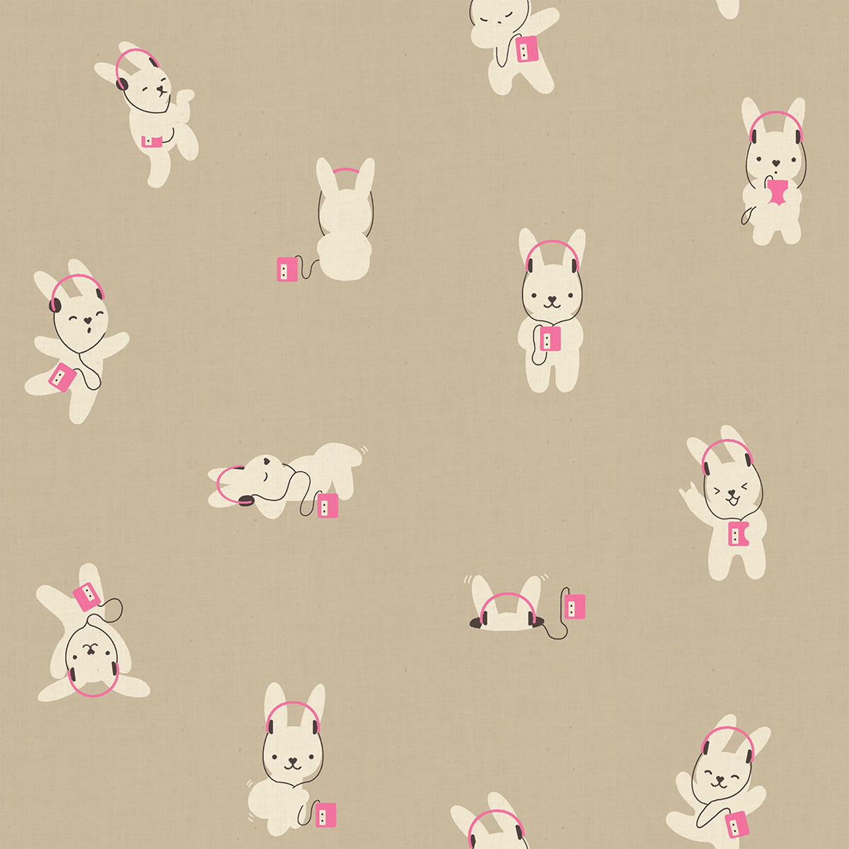 LoFi Linens - Rabbeats - Khaki  **PRE-ORDER**
