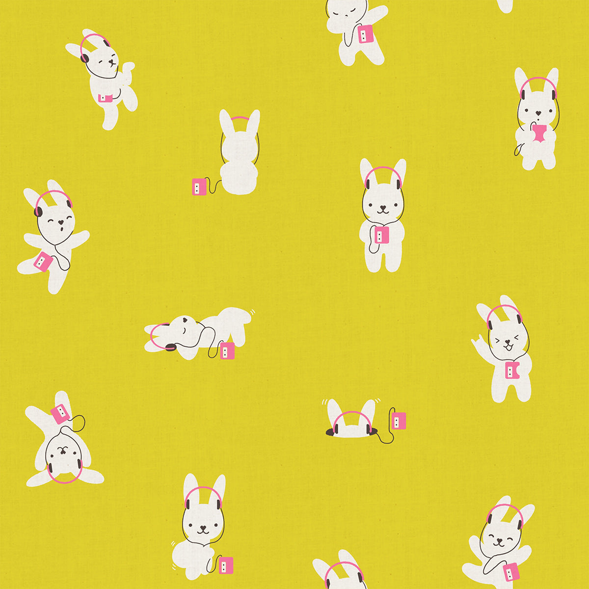 LoFi Linens - Rabbeats - Citron  **PRE-ORDER**