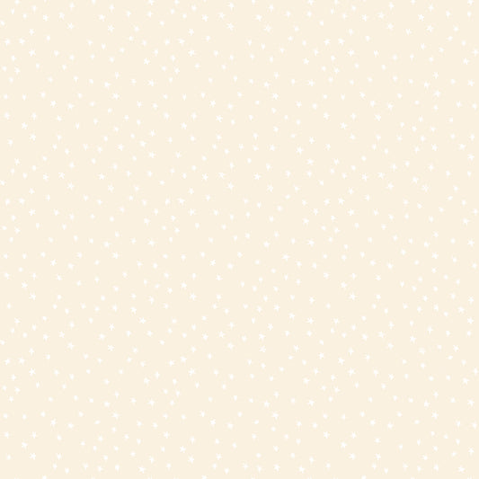 Starry - White on Natural - Small Stars  * NEW COLOURS *