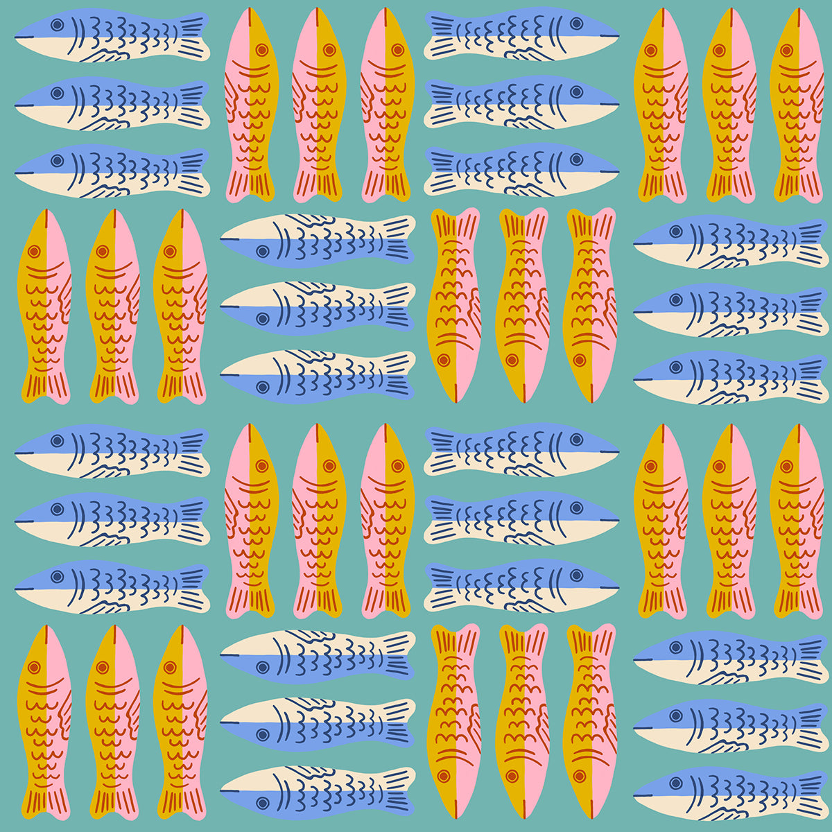 Oh Lucky Lucky - Sardines - Turquoise