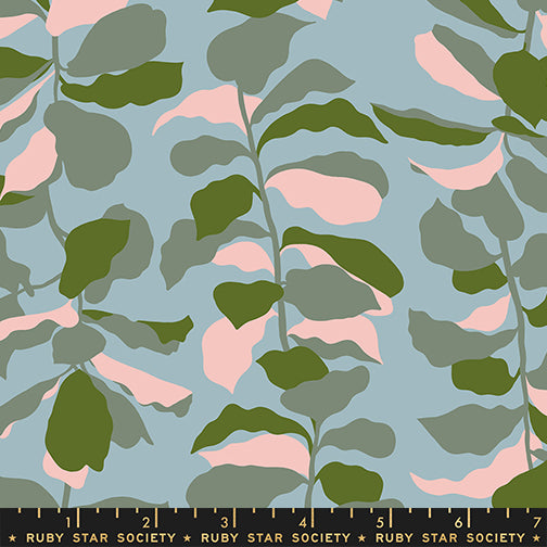 Calathea - Fiddle Leaf - Soft Blue