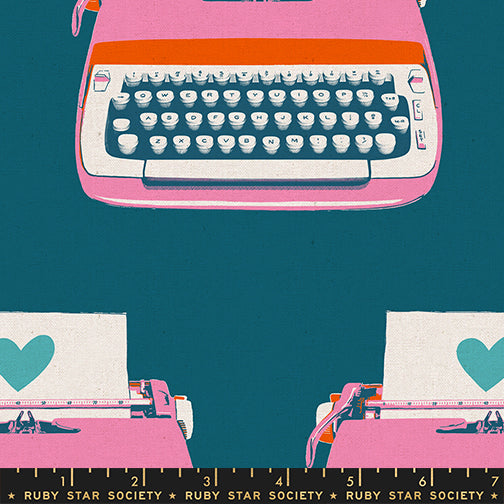 Best Day Ever - CANVAS typewriters - Teal