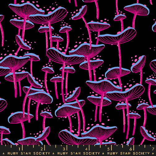 Glow Garden - Funghi - Black