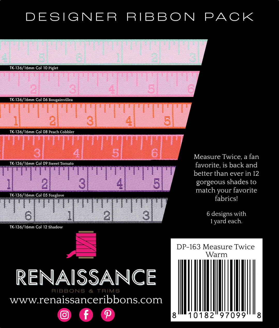 Tula Pink - Measure Twice - Warm - Designer Pack
