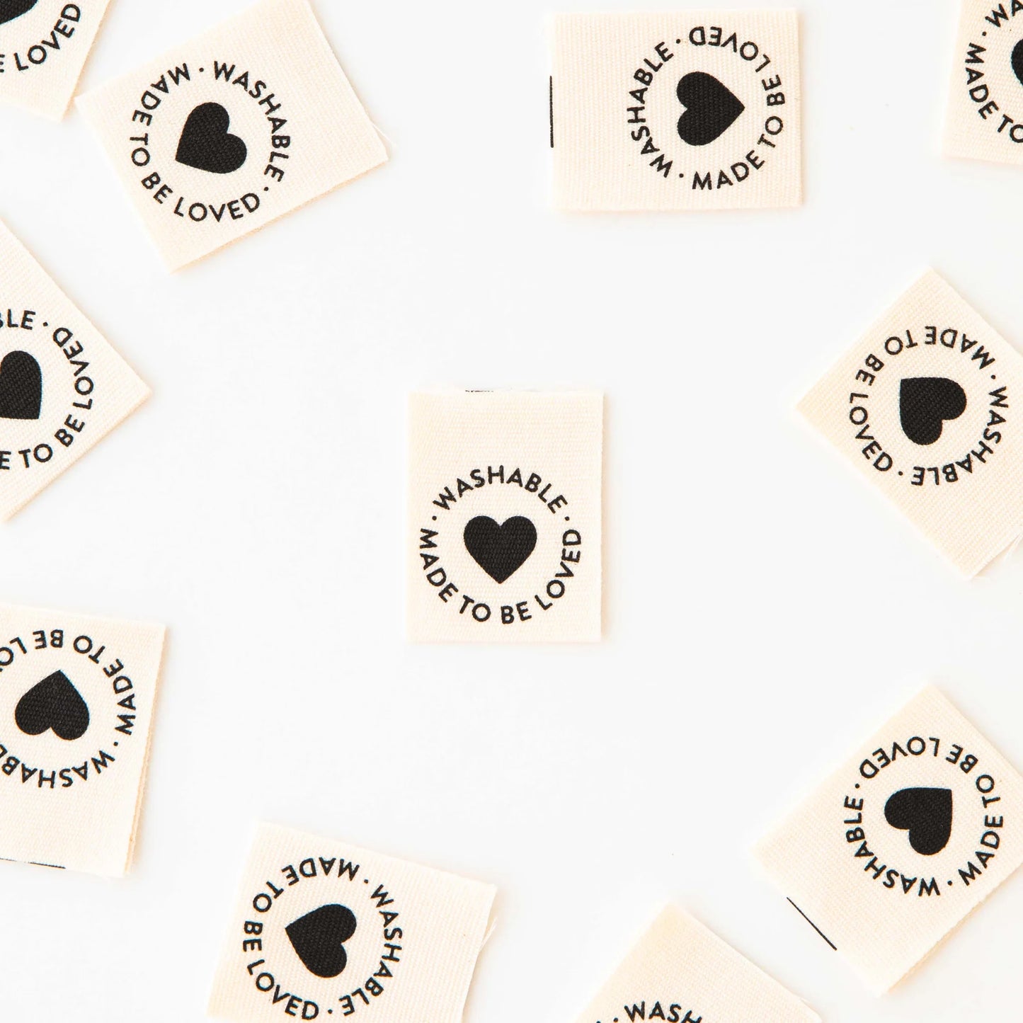 Washable - Made To Be Loved Organic Cotton Labels