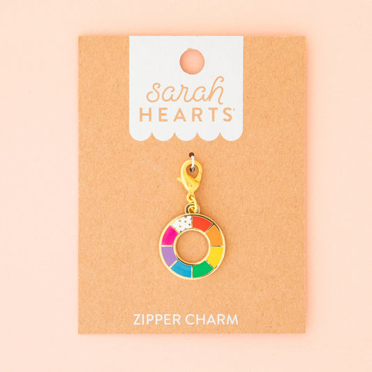 Colour Wheel Zipper Charm